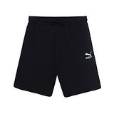 PUMA Cotton Solid CLASSICS Relaxed Fit Youth Shorts - Black