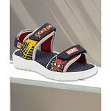 Toothless Marvel Featuring Spiderman Detailed Velcro Closure Sandals - Blue