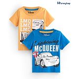 HoneyHap Disney Cotton Knit Half Sleeves T-Shirt with Cars Graphics Pack of 2 - Multicolour