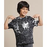 Kidsville DC Comics Featuring Half Sleeves Batman Printed Tee - Black & Grey