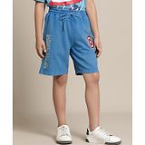 Kidsville Marvel Featuring Captain America Printed Shorts - Blue