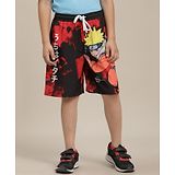 Kidsville Naruto Featuring Character Printed Shorts - Red & Maroon