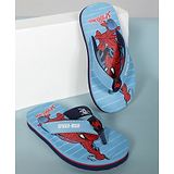 Kidsville Marvel Avengers Featuring Spiderman Detailed Flip Flops - Sky Blue