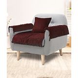 Saral Home AXIS Sofa Cover Set (1 Seat Cover, 1 Cushion Cover, 2 Arm Covers)