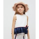 One Friday Sleeveless Bow Detailed  Top - Off White