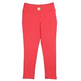 Tiny Girl Solid Jeggings - Tomato