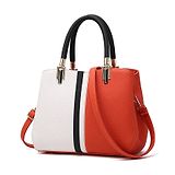 SYGA Women's Crossbody Bag, Top Zip Closure And Adjustable Shoulder Strap Pu Leather Handbag(Orange)