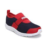 PUMA Colour Blocked Slip On Flex Sneakers - Peacoat High Risk Red & White