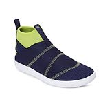 PUMA Mesh Detailed Lazy Knit Mid Slip On Sneakers - Lime Punch & Peacoat