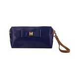 The Quirk Box Cosmetic Travel Pouch Dark Blue