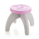 Aditi Toys Baby Chair for Boys & Girls Durable HDPE Plastic Chair Step Stool Plastic Activity Table For Kids Above 1 Year (Pink)