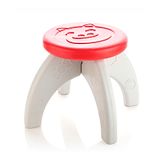 Aditi Toys Baby Chair for Boys & Girls Durable HDPE Plastic Chair Step Stool Plastic Activity Table For Kids Above 1 Year (Red)