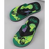 Kidsville Marvel Avengers Featuring Hulk Detailed Flip Flops - Green