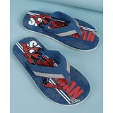 Kidsville Marvel Avengers Featuring Spiderman Detailed Flip Flops - Navy Blue