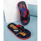 Kidsville Marvel Avengers Featuring Spiderman Detailed Flip Flops - Navy Blue