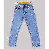 Naughty Ninos Authentic Text Printed Denim Jeans - Blue