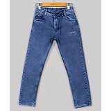 Naughty Ninos Authentic Text Printed Denim Jeans - Navy Blue