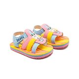 Beanz Rabbit Detailed Velcro Closure Sandals - Multi Color