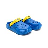 Beanz Perforated Clogs - Royal Blue & Yellow