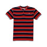 GINI & JONY Half Sleeves Striped Tee - Red