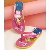 Kidsville Mattel Featuring Barbie Printed Flip Flops - Pink