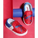 Kidsville Marvel Avengers Featuring Spiderman Printed Canvas Shoes - Red