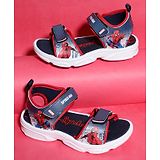 Kidsville Marvel Avengers Featuring Spiderman Printed Sandals - Navy Blue