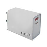 Onelife CH 25 25W USB Type C  Quick Charger for iPhone | Android Smartphones | Tablets.