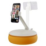 SAIJI Cell Phone Holder with 360 Adjustable Clamp, Phone Stand Pillow Orange