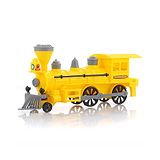 Aditi Toys Pull Back Steam Train Engine, with Led Toy for Kids, Plastic String Pull Back Train Non Toxic and Safe for Little Kids - Yellow