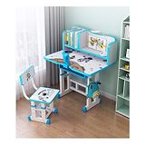 BabyTeddy Patented Multi-Functional Kids Study Table Chair Set with Adjustable Height, Posture Improvement Tool, Books Shelf, Drawer, Bag Holder, Astronaut Desk lamp (Astronaut)