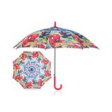 Johns Umbrellas John's Umbrellas John's Umbrella  Spiderman Print 2 Fold Straight Umbrella with  Whistle - Multicolor