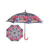 Johns Umbrellas John's Umbrellas John's Umbrella  Spiderman Print Straight Umbrella with J Curve Handle - Multicolor