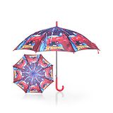 Johns Umbrellas John's Umbrellas John's Umbrella  Spiderman Print Straight Umbrella with J Curve Handle - Multicolor