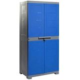 Cello Wimplast Cello Novelty Big Plastic 2 Door Cupboard, Grey and Blue