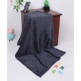 Yellow Apple Fleece Solid Baby Blanket - Dark Grey