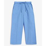 Campana 100% Cotton Solid Trousers - True Blue