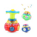 Toysire UFO Shaped Spinning Top Launcher Lattu Toy for Kids and Adult with Light & Music  (Multicolor)