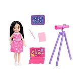 Barbie Chelsea Doll & Accessories Ballerina Set with 5 Dance-Themed Pieces Including Swan Wings Pink - Height 14.68 cm