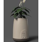 uBreathe Mini Lite Plant Based Air Purifying Planter - Snow Grey Color - Area Covered 60 Sqft