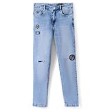 Ruff Full Length Denim Jeans Solid Colour - Blue