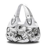 SYGA Women's Printed PU Leather Hobo Bag, Multiple Colors and Patterns, Crossbody Shoulder(GREY)