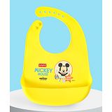 Babyhug Disney Mickey Mouse Silicone Bib - Yellow