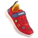 Pine Kids Marvel Velcro Closure Sneakers With Avengers Jibbitz Applique - Red