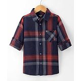 Noddy Full Sleeves Checked Shirt - Red