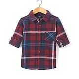 Noddy Full Sleeves Checked Shirt - Red