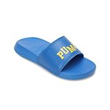 PUMA Brand Name Text Detailed Popcat 20 V2 Youth Flip Flops - Blue