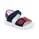 TUSKEY Color Block  Velcro Closure Sandals - Blue & Red