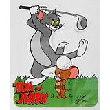 Sticker Bazaar Tom & Jerry Cutout Sticker - Multicolour