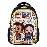 Smily Kiddos - Licensed Chhota Bheem 21 L Junior Backpack Too Cool III - Yellow- 18 Inch